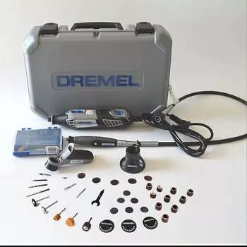Угловая шлифовальная машина Bosch Dremel 4000 + набор насадок