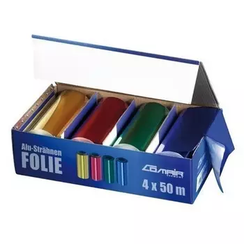 Набор алюминиевой фольги Comair 24 my COLORFUL, 4 рулона 12см x 50м