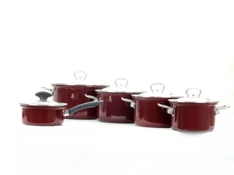 Набор эмалированной посуды Belis Эко керамика 5 предметов