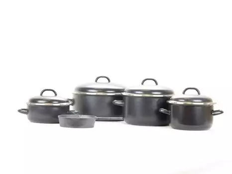 Набор эмалированной посуды Belis Люкс 5 предметов