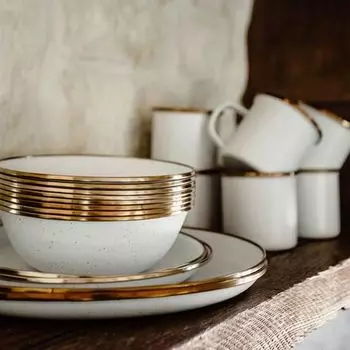 Набор эмалированных кружек Barebones Barebones, белый