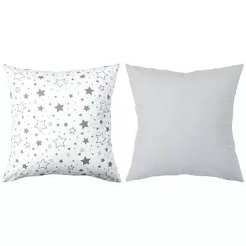 Набор «Амилиан» из 2 предметов размером 80х80 см и 20х20 дюймов; Декоративная подушка, декоративная подушка с наполнителем-наволочкой; Диван-подушка для украшения детской гостиной Amilian, серый