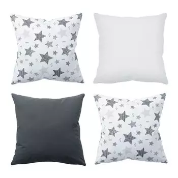Набор Amilian из 4 предметов, 40x40 см, 16x16 дюймов, декоративная подушка, декоративная подушка с наполнителем с чехлом, диванная подушка для гостиной, детское украшение, серый