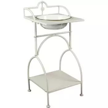 Набор аксессуаров для ванной комнаты Ambiente Haus «Умывальник с подставкой - квадратный, бежевый», (1 шт.)