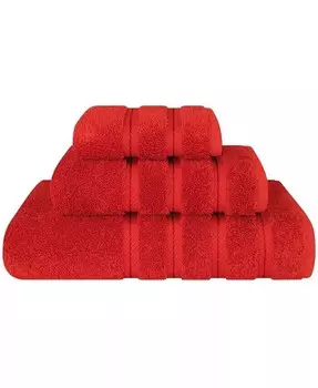 Набор банных полотенец Edison Premium из 3 предметов из 100% турецкого хлопка American Soft Linen, красный