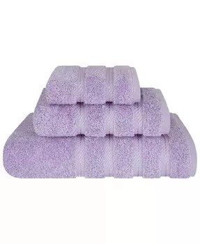 Набор банных полотенец Edison Premium из 3 предметов из 100% турецкого хлопка American Soft Linen, фиолетовый