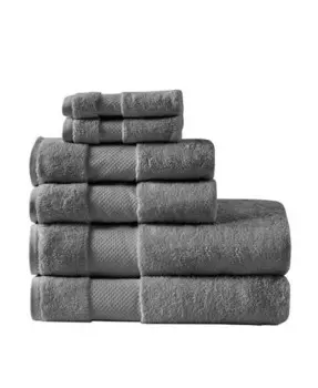 Набор банных полотенец из 100% хлопка, 6 шт., Абсорбент, Спа-полотенце для ванной комнаты, переходный период Home Outfitters, серый