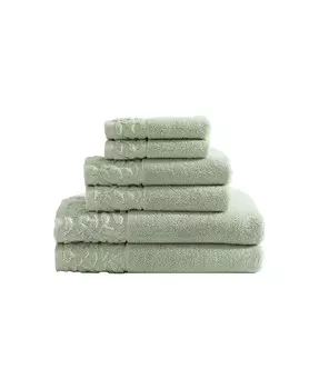 Набор банных полотенец Marilyn Cotton Terry из 6 предметов Laura Ashley, зеленый