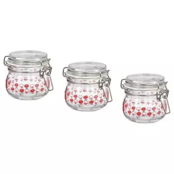 Набор баночек Ikea Glass With Lid 130 мл