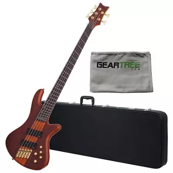Набор бас-гитар Schecter 2794 Stiletto Studio-5 FF с веерными ладами Honey Satin