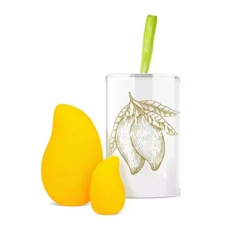 Набор Beauty Blender: губка для макияжа для жидкости, пудры, крема Bb и солнцезащитного крема — набор из 2 штук манго без латекса, Glov