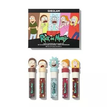 Набор блеска для губ Sheglam x Rick and Morty Family Counseling, 5 предметов