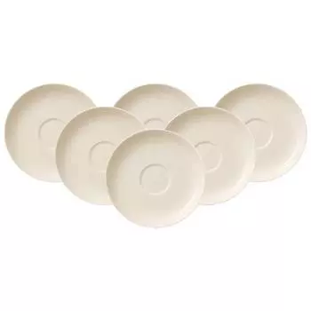 Набор блюдец для эспрессо for me, 6 шт. Villeroy & Boch, белый