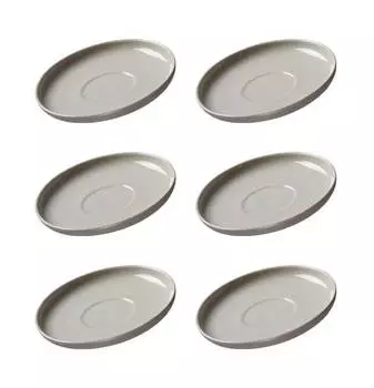 Набор блюдец для эспрессо jasper, 6 шт. Ritzenhoff, коричневый