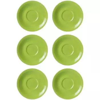 Набор блюдец jumbo doppio, 6 шт. Ritzenhoff, зеленый