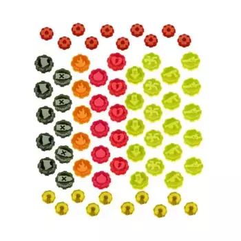 Набор боевых жетонов «Город-Улей» — многоцветный (65), Warhammer 40k Accessories (Litko Aerosystems)