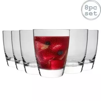 Набор бокалов Bormioli Rocco Nadia Double Old Fashioned, 375 мл (12 3/4 унции), 8 шт, белый