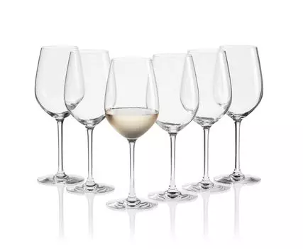 Набор бокалов для белого вина, хрустальный набор бокалов для белого вина, хрусталь Il Premio Mser, прозрачный