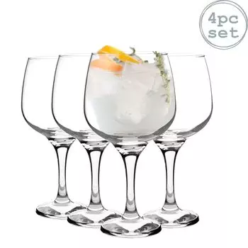 Набор бокалов для джина Rink Drink из 4 предметов в виде шариков — большая стеклянная чаша Copa Art — 730 мл