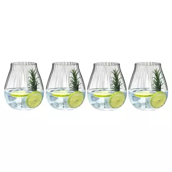 Набор бокалов для джина Tumbler Collection Optik O, 4 предмета 0,76 л Riedel, прозрачный