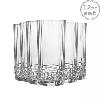 Набор бокалов для коктейлей Bormioli Rocco, 12 предметов, Америка 20-х годов, винтажные стаканы для коктейлей в стиле ар-деко, 480 мл