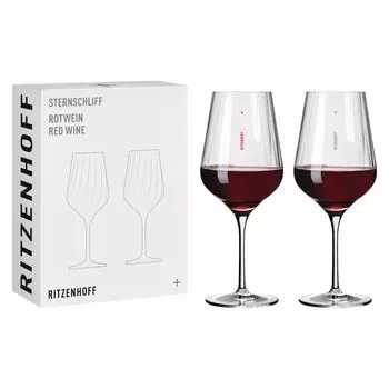 Набор бокалов для красного вина со звездообразной огранкой №1 от команды дизайнеров Ritzenhoff