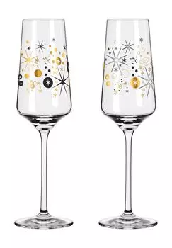 Набор бокалов для шампанского, 2 шт Ritzenhoff, цвет Gold Schwarz