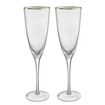 Набор бокалов для шампанского golden twenties набор из 2 шт. Butlers, желтый