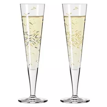 Набор бокалов для шампанского goldnacht, 2 шт. Ritzenhoff, желтый
