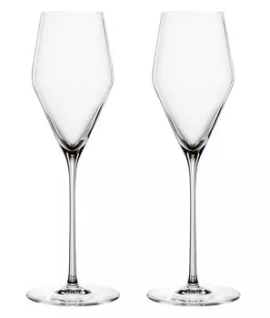 Набор бокалов для шампанского Spiegelau Definition, 2 шт. + салфетка для полировки