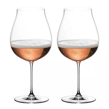 Набор бокалов для шампанского Veritas New World Пино Нуар/Неббиоло/Розовое, 2 шт Riedel, прозрачный