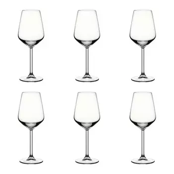 Набор бокалов для вина (6 предметов, 350 мл) - серия Allegra - классика и элегантность ich-zapfe, прозрачный