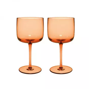 Набор бокалов для вина Like Glass Apricot, 2 предмета like. by Villeroy & Boch, оранжевый