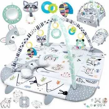 Набор Большого Двустороннего Развивающего Коврика Для Детей Inna marka