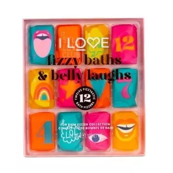 Набор бомбочек для ванны Fizzy Baths & Belly Laughs 12x30 г Markenlos