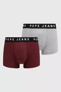 Набор боксеров , 2 пары Pepe Jeans, серый