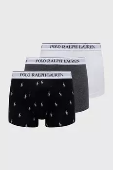 Набор боксеров , 3 пары Polo Ralph Lauren, серый