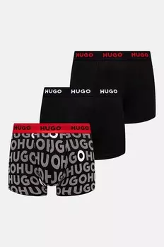 Набор боксеров HUGO, 3 шт, черный