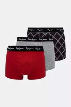 Набор боксеров Pepe Jeans TARTAN, 3 пары, серый