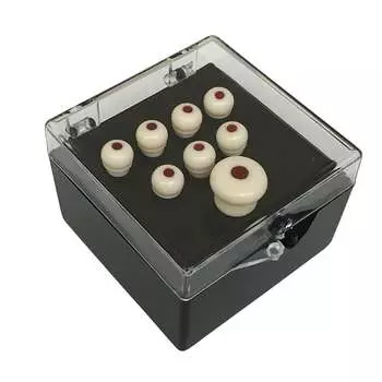 Набор бриджа и шпильки Martin Authentic Series белого цвета с черепаховым пятном Authentic Series Bridge and Endpin Set White with Dot