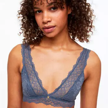 Набор бюстгальтеров H&amp;M Soft Lace, 2 предмета, светло-синий/темно-синий