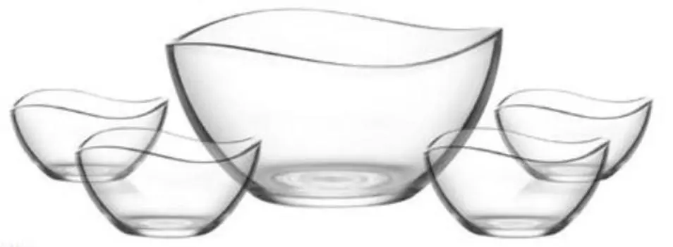 Набор чаш Van Well, прозрачный