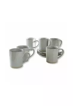 Набор чашек, 6 шт. Biarr серый Loberon, серый