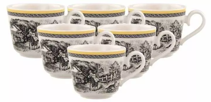 Набор чашек для эспрессо audun ferme, 6 шт. Villeroy & Boch, мультколор