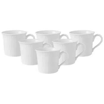 Набор чашек для чая и кофе cellini, 6 шт. Villeroy & Boch, белый