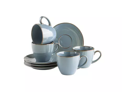 Набор чашек Mser, 9x7,5x9 см, сине-серый