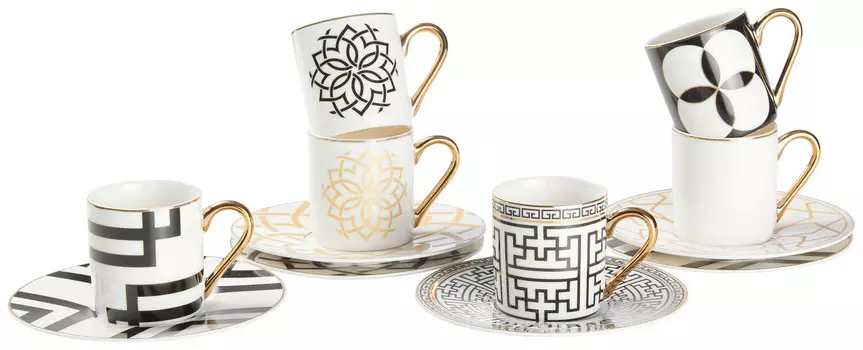 Набор чашек Novel, многоцветный