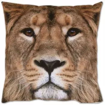 Набор чехлов для подушек из 2 фотопринтов размером примерно 40 х 40 см со львом Bestlivings