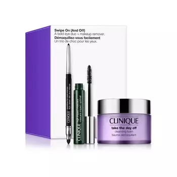 Набор Clinique Swipe On (and Off) Eye, 3 предмета