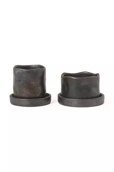 Набор цветочных горшков Uneru Mini Pots, 2 шт. ferm Living, черный